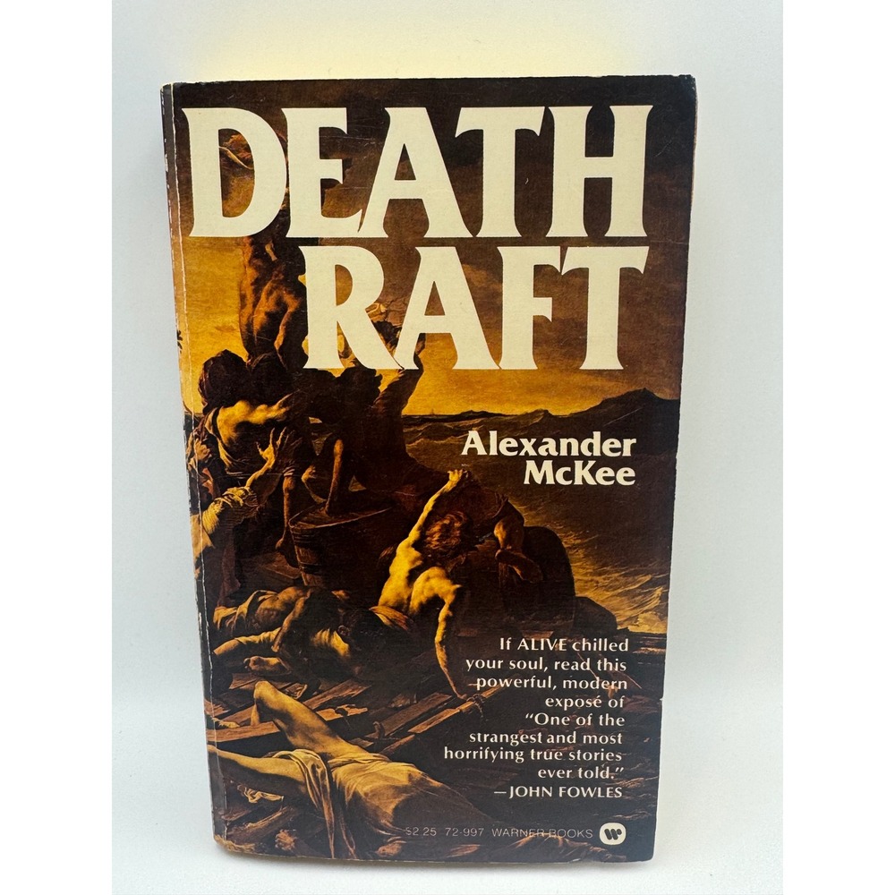 Death Raft Alexander McKee Warner Books 1975 Medusa Shipwreck Survival Paperback